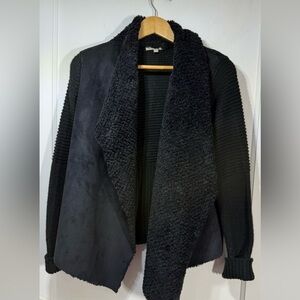 Joan Vass Black Teddy Jacket for Women